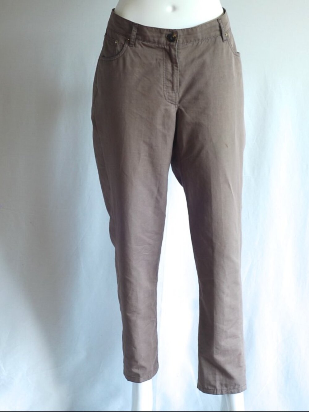 Brunello Cucinelli By Gunex Linen & Cotton Tapered Trousers - Italy